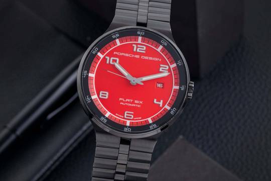  Porsche Design Flat Six Stahl Automatik Herrenuhr Ref. 6350.43.74.0275 B&P 2016 