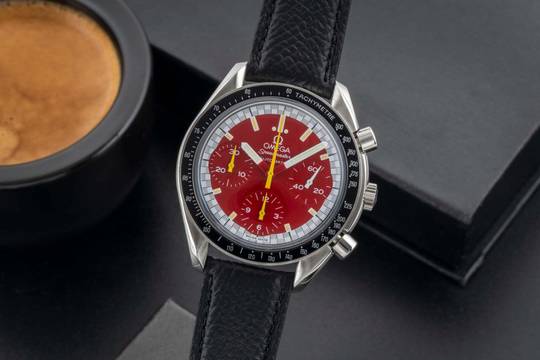  Omega Speedmaster Reduced Michael Schumacher Red Chronograph Ref. 3510.61 