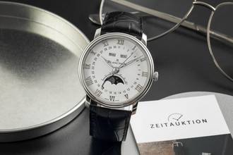 Thumbnail von Blancpain Villeret Complete Calendar Moonphase Men's Watch Ref 6654-1127-55B Papers 2014