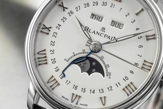 Thumbnail von Blancpain Villeret Complete Calendar Moonphase Men's Watch Ref 6654-1127-55B Papers 2014