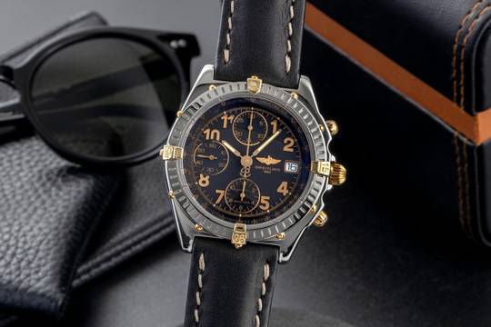  Breitling Chronomat Chronograph Stahl / Gold Automatik Herrenuhr Ref. B13050.1 