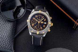 Thumbnail von Breitling Chronomat Chronograph Steel / Gold Automatic Men's Watch Ref. B13050.1