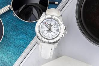 Thumbnail von Breitling Superocean II 36 White Automatic Medium Size Ref. A17312D2/A775 B&P