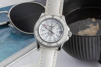 Breitling Superocean II 36 White Automatic Medium Size Ref. A17312D2/A775 B&P
