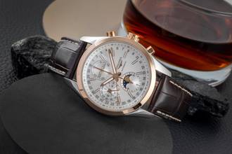 Thumbnail von Longines Conquest Classic Chronograph Steel / Gold Automatic Ref. L2.798.5.72.3 B&P 2023