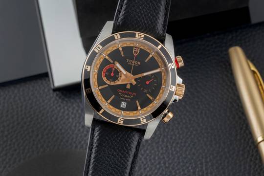  Tudor Grantour Chrono Fly-Back Stahl / Gold Automatik Herrenuhr Ref. 20551N Papiere 2020 