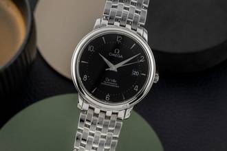 Omega De Ville stainless steel black dial automatic stainless steel Ref. 4500.50.00 168.1055