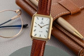 Omega De Ville gold-plated quartz Ref.195.0042 classic vintage