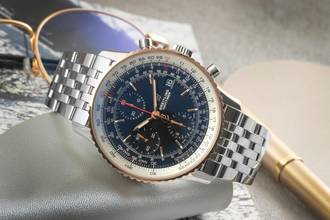 Thumbnail von Breitling Navitimer Chronograph Steel Gold Automatic U13324211B1A1 B&P 2020