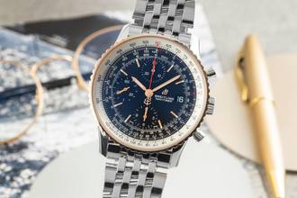 Breitling Navitimer Chronograph Steel Gold Automatic U13324211B1A1 B&P 2020