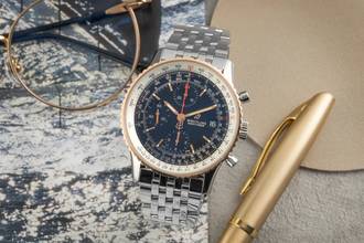 Thumbnail von Breitling Navitimer Chronograph Steel Gold Automatic U13324211B1A1 B&P 2020