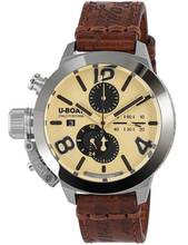 U-Boat Classico 9568/A Classico 45 mm Tungsten CAS 2 Men's Automatic Chronograph Watch 10ATM