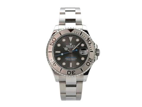  Rolex Yacht-Master Edelstahl / Platin 37 Ref. 268622 Rhodium 