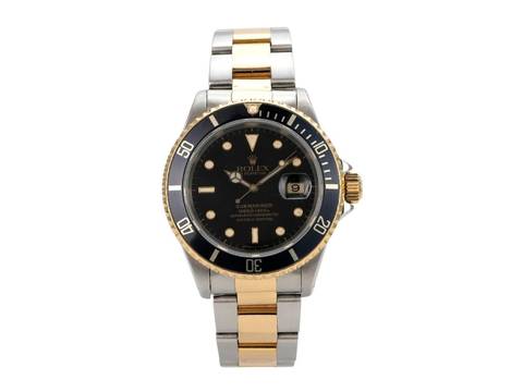  Rolex Submariner Date 16613 Edelstahl Gold 