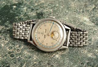 Thumbnail von Omega RARE OVERSIZE 37MM COSMIC MOONPHASE IN STEEL #2486 VINTAGE