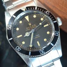 Thumbnail von Rolex Submariner (No Date) 5508 “James Bond” brown to tritium dial TOP Condition 1959