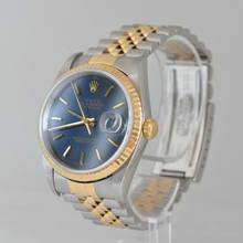Thumbnail von Rolex Datejust 36 16233 Soleil blue dial Full Set TOP Condition