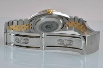 Thumbnail von Rolex Datejust 36 16233 Soleil blue dial Full Set TOP Condition