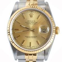Thumbnail von Rolex Datejust 36 16233 Champagne dial Full Set TOP Condition