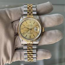 Thumbnail von Rolex Datejust 36 16233 Champagne dial Full Set TOP Condition