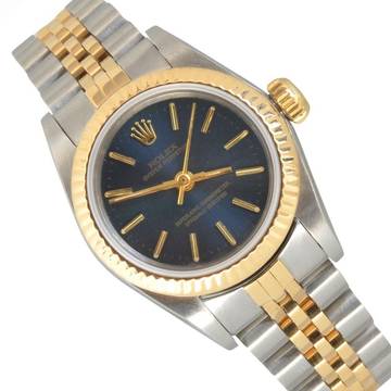  Rolex Oyster Perpetual 67193 26MM soleil blue dial 