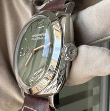 Thumbnail von Panerai Radiomir 3 Days 45MM PAM00995 green dial Full Set TOP Condition