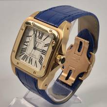 Thumbnail von Cartier Santos 100 Large Gold 38mm Automatic Complete