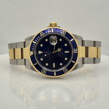 Thumbnail von Rolex Submariner Date Ouro & Aço Bluesy Pré-Cerâmica 40mm Automático Completo