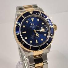 Thumbnail von Rolex Submariner Date Ouro & Aço Bluesy Pré-Cerâmica 40mm Automático Completo