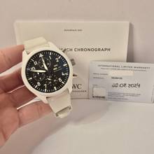 IWC Pilot's Watch Chronograph Pilot Chronograph Lake Tahoe Ceramic 44mm Automatic Complete
