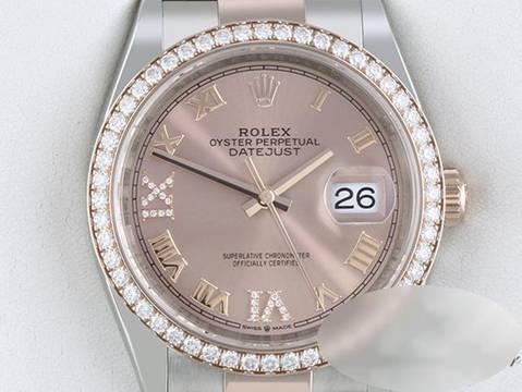  Rolex Datejust 36 126281 Rbr 2023 Stahl Rosegold 750 Diamanten Automatik Stainless Steel 18kt Rose Gold Oyster-band Chronometer 