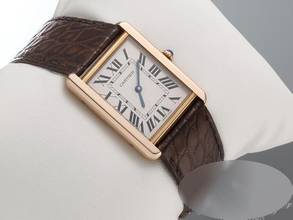 Thumbnail von Cartier Tank Solo Large Model Stainless Steel Rose Gold 750 2018 W5200025 Steel 18kt Rose Gold