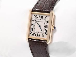 Thumbnail von Cartier Tank Solo Large Model Stainless Steel Rose Gold 750 2018 W5200025 Steel 18kt Rose Gold