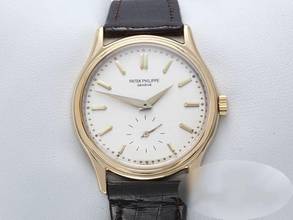 Thumbnail von Patek Philippe Calatrava 3923 1991 Gelbgold 750 Handaufzug 18kt Yellow Gold Damen Herren