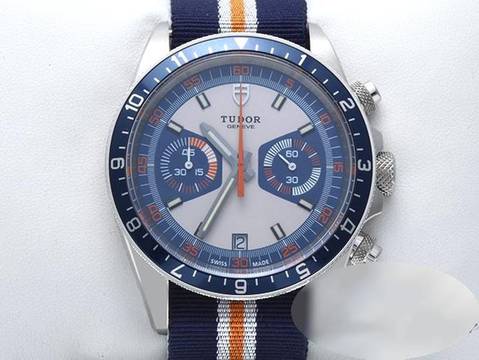  Tudor Heritage Chrono Blue 70330b 2022 Edelstahl Automatik Stahl Chronograph Steel Blue Dial 