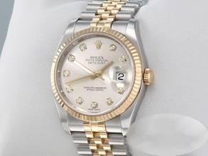 Thumbnail von Rolex Datejust 36 36mm 116233 2010 Diamanten Edelstahl Gelbgold 750 Automatik Stainless Steel 18kt Yellow Gold Jubilé-band Chronometer Oyster
