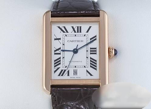  Cartier Tank Solo Xl Extragroßes Modell Stahl Rosegold W5200026 2017 Automatik Steel 18kt Rose Gold 