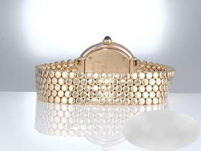 Thumbnail von Cartier Trinity Watch Yellow Gold Rose Gold White Gold 750 W60001s8 Ladies Gold