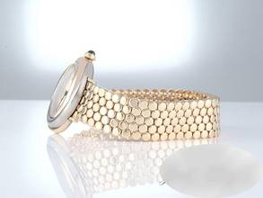 Thumbnail von Cartier Trinity Watch Yellow Gold Rose Gold White Gold 750 W60001s8 Ladies Gold