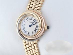 Thumbnail von Cartier Trinity Watch Yellow Gold Rose Gold White Gold 750 W60001s8 Ladies Gold