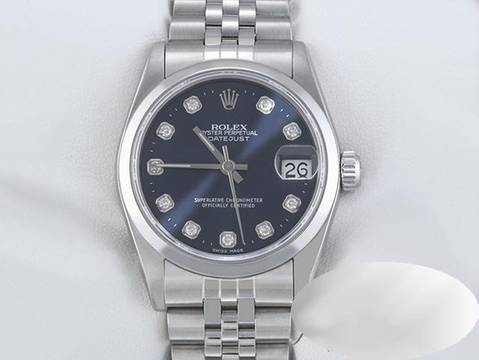  Rolex Datejust 31 31mm Edelstahl Automatik Diamanten Damenuhr Stahl Stainless Steel Jubilé-band Chronometer Oyster Blue Dial 