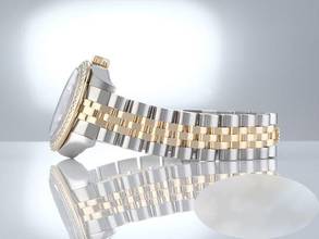Thumbnail von Rolex Lady-Datejust 179383 Edelstahl Gelbgold 750 Diamanten Automatik Stahl Stainless Steel 18kt Yellow Gold Jubilé-band Chronometer Oyster Blue Dial
