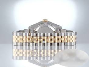 Thumbnail von Rolex Lady-Datejust 179383 Edelstahl Gelbgold 750 Diamanten Automatik Stahl Stainless Steel 18kt Yellow Gold Jubilé-band Chronometer Oyster Blue Dial