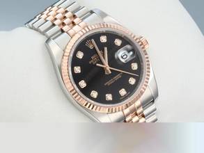 Thumbnail von Rolex Datejust 36mm 116231 2012 Stahl Rosegold 750 Diamanten Automatik Stainless Steel 18kt Rose Gold Jubilé-band Chronometer Oyster Black Dial