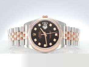 Thumbnail von Rolex Datejust 36mm 116231 2012 Stahl Rosegold 750 Diamanten Automatik Stainless Steel 18kt Rose Gold Jubilé-band Chronometer Oyster Black Dial