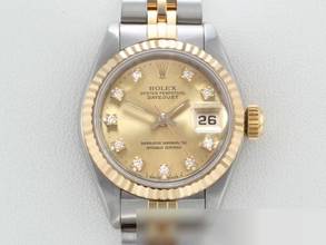 Rolex Lady-Datejust stainless steel yellow gold 750 diamonds automatic gold steel ladies stainless steel 18kt yellow gold Jubilee bracelet chronometer Oyster