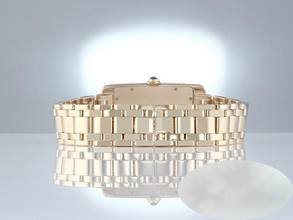 Thumbnail von Cartier Tank Américaine Yellow Gold 750 W26014k2 Women's Watch 18kt Yellow Gold