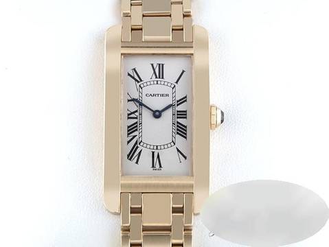  Cartier Tank Américaine Gelbgold 750 W26014k2 Damen Damenuhr 18kt Yellow Gold 