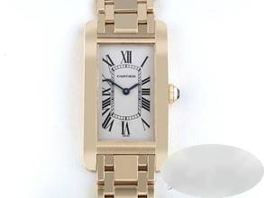 Cartier Tank Américaine Yellow Gold 750 W26014k2 Women's Watch 18kt Yellow Gold