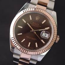 Thumbnail von Rolex Datejust 41 Oyster Steel / Everose Choco Dial